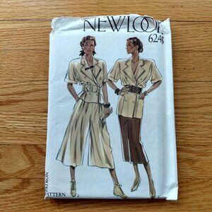 Vintage 80s Jacket Skirt Culottes Sewing Pattern Size 8-18 UNCUT New Look 6248